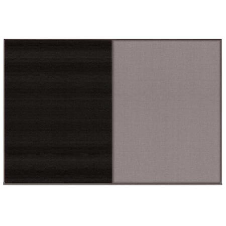 United Visual Products Enclosed Corkboard, 1 Door, 72"x48", 4" Fra UV3405-WHITE-ULTMAR
